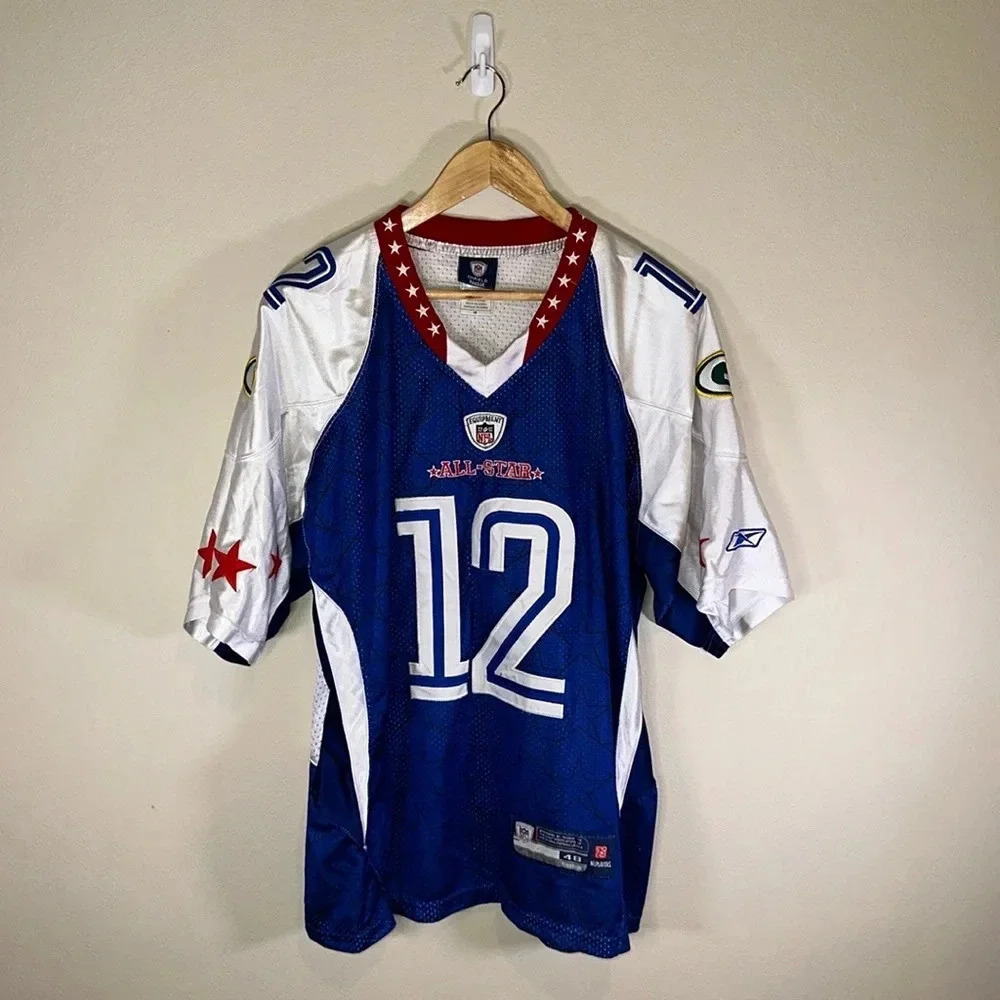 Aaron Rodgers 2010 Pro Bowl NFL Green Bay Packers Reebok Jersey Size 48 All Star